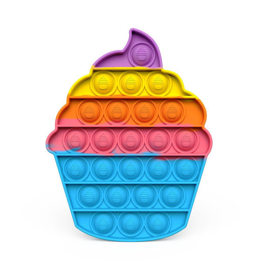 Picture of Blue Cupcake Textured Popit